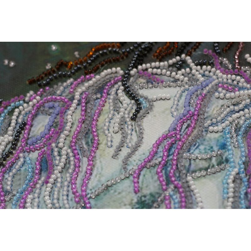 Bead Embroidery Kit on Art Canvas "Devotion"