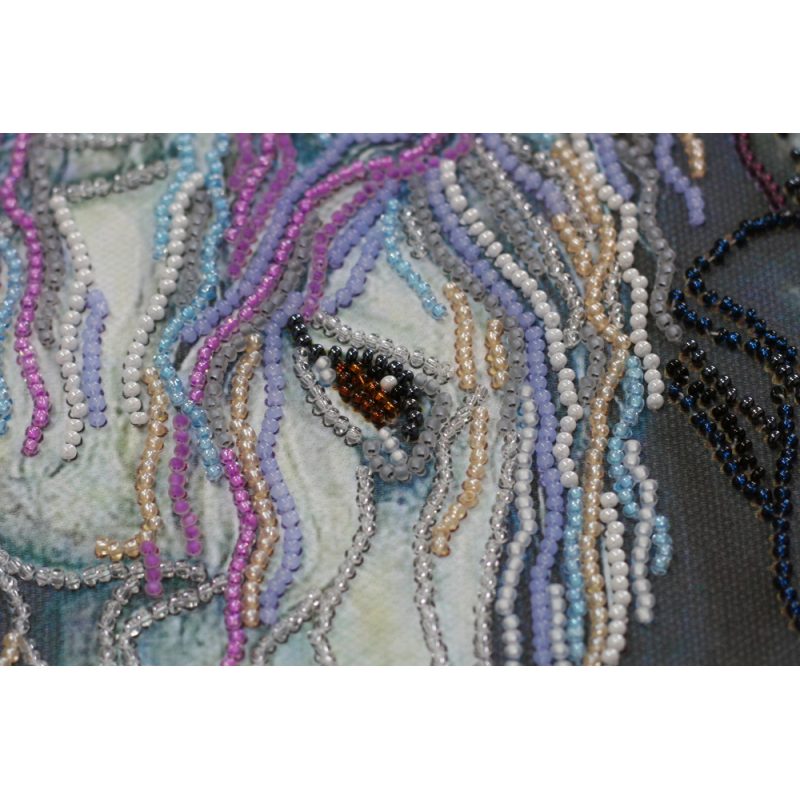 Bead Embroidery Kit on Art Canvas "Devotion"