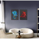 Bead Embroidery Kit on Art Canvas "Red gold"