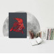 Bead Embroidery Kit on Art Canvas "Red gold"