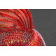 Bead Embroidery Kit on Art Canvas "Red gold"