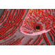 Bead Embroidery Kit on Art Canvas "Red gold"