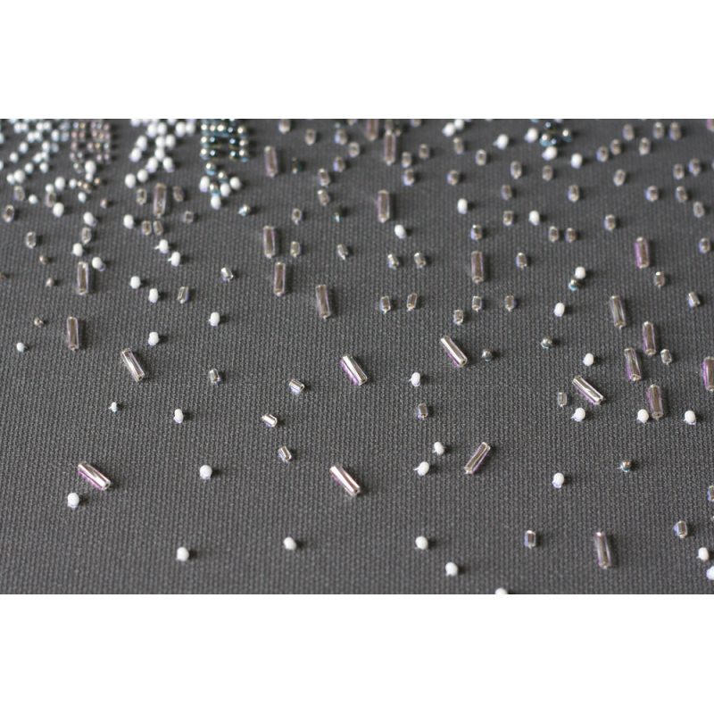 Bead Embroidery Kit on Art Canvas "The glitter of the night lights"