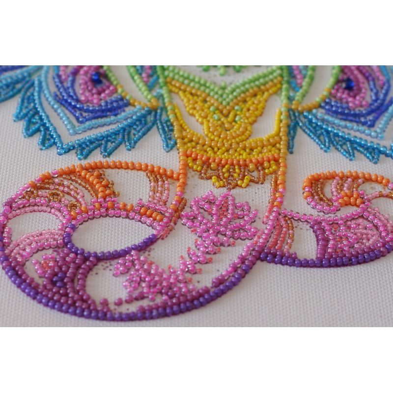 Bead Embroidery Kit on Art Canvas "Prosperity"