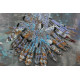 Bead Embroidery Kit on Art Canvas "In the morning haze"