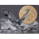 Bead Embroidery Kit on Art Canvas "Night flight"