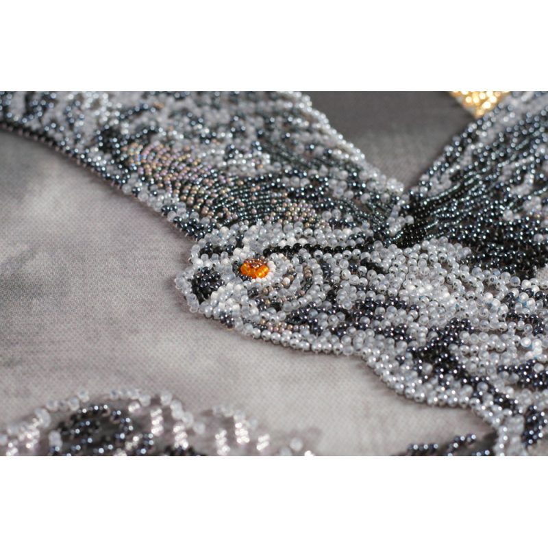 Bead Embroidery Kit on Art Canvas "Night flight"