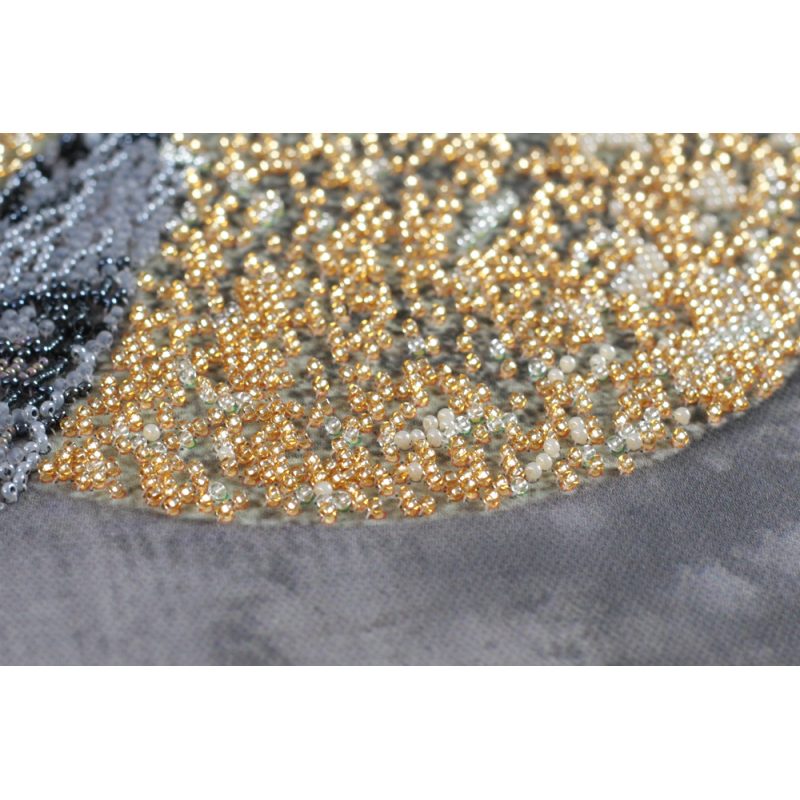 Bead Embroidery Kit on Art Canvas "Night flight"
