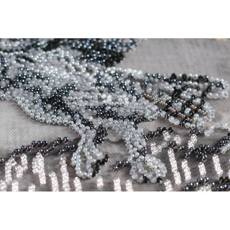 Bead Embroidery Kit on Art Canvas "Night flight"