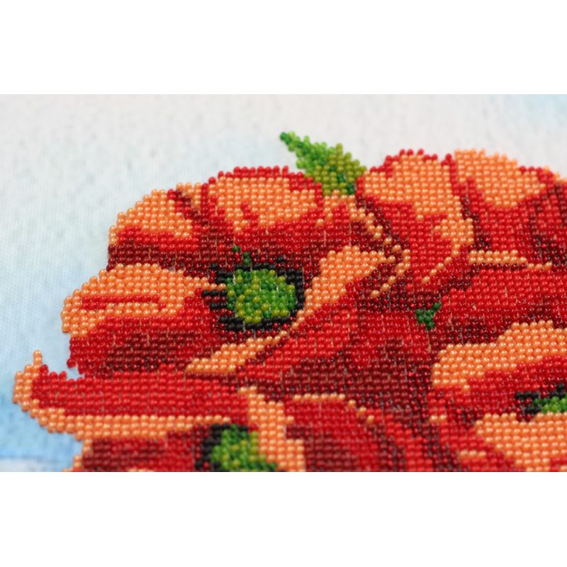 Bead Embroidery Kit on Art Canvas "Summer-1"