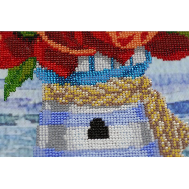 Bead Embroidery Kit on Art Canvas "Summer-1"