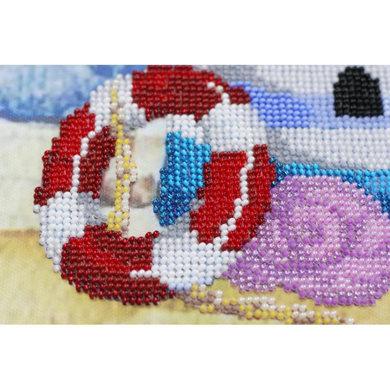 Bead Embroidery Kit on Art Canvas "Summer-1"
