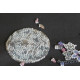 Bead Embroidery Kit on Art Canvas "Night sakura"