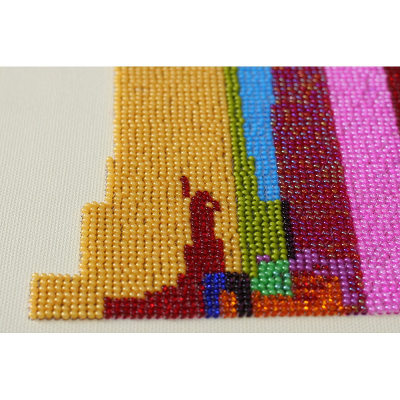 Bead Embroidery Kit on Art Canvas "New York City"