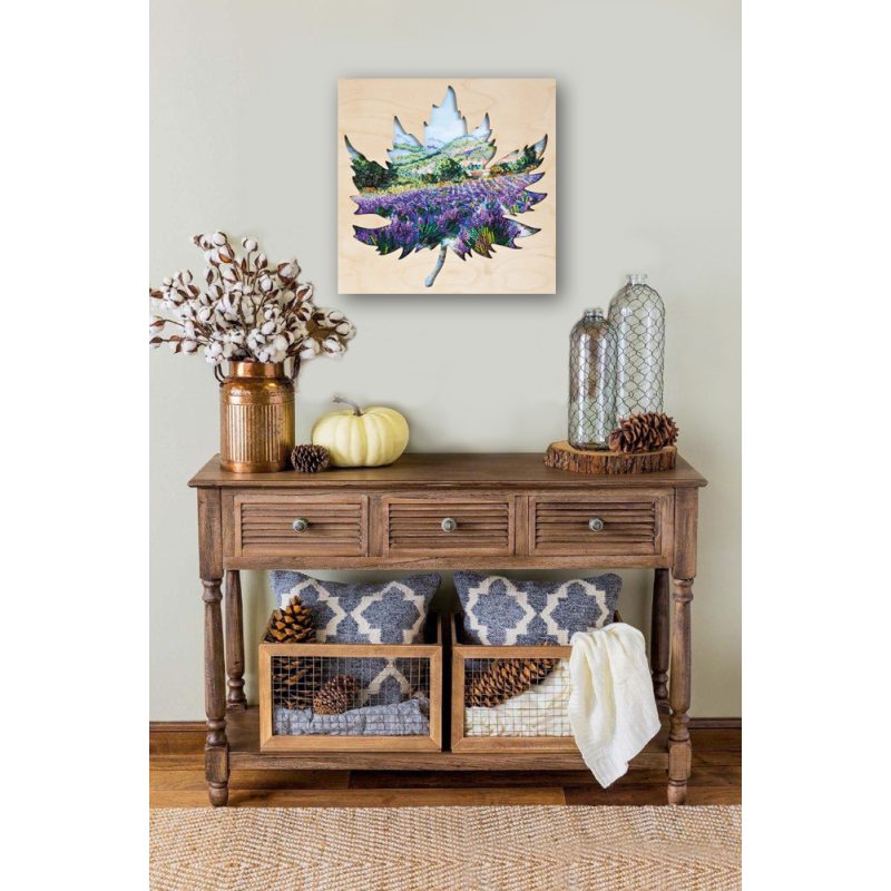 Bead Embroidery Kit with Wooden Frame "Fields of Provence"