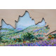 Bead Embroidery Kit with Wooden Frame "Fields of Provence"