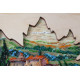 Bead Embroidery Kit with Wooden Frame "The sun of Toscana"
