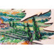 Bead Embroidery Kit with Wooden Frame "The sun of Toscana"