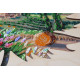 Bead Embroidery Kit with Wooden Frame "The sun of Toscana"