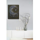 Bead Embroidery Kit on Art Canvas "Moon pattern"