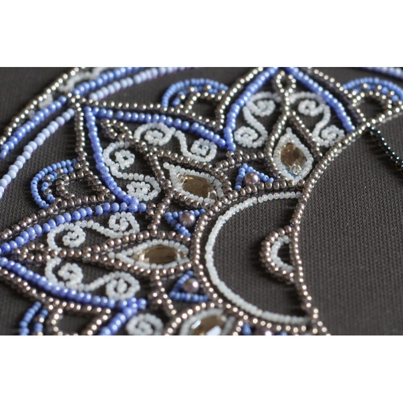 Bead Embroidery Kit on Art Canvas "Moon pattern"