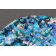 Bead Embroidery Kit on Art Canvas "Moon phases"