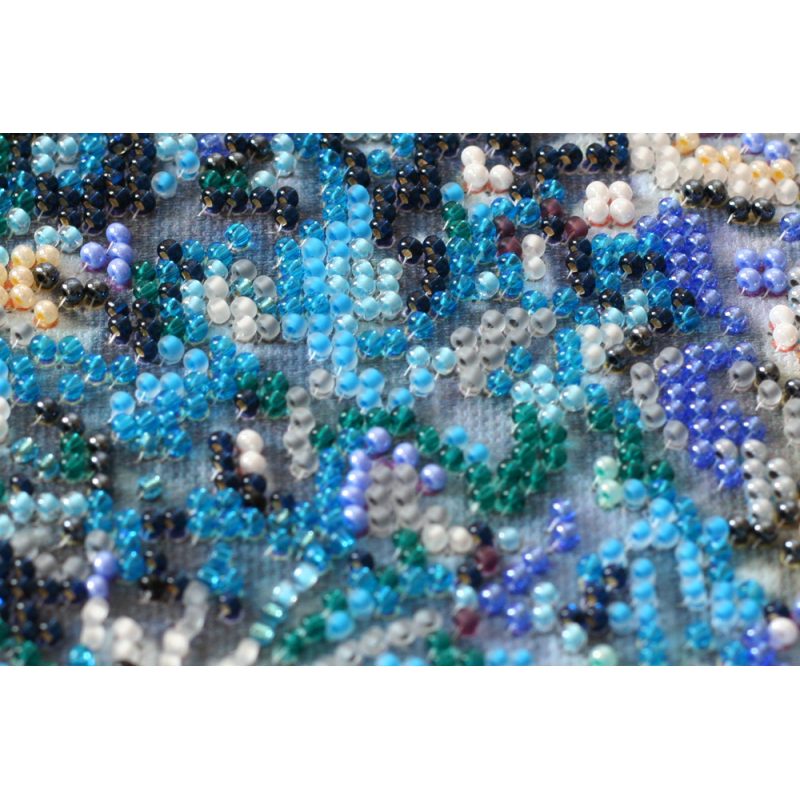 Bead Embroidery Kit on Art Canvas "Moon phases"