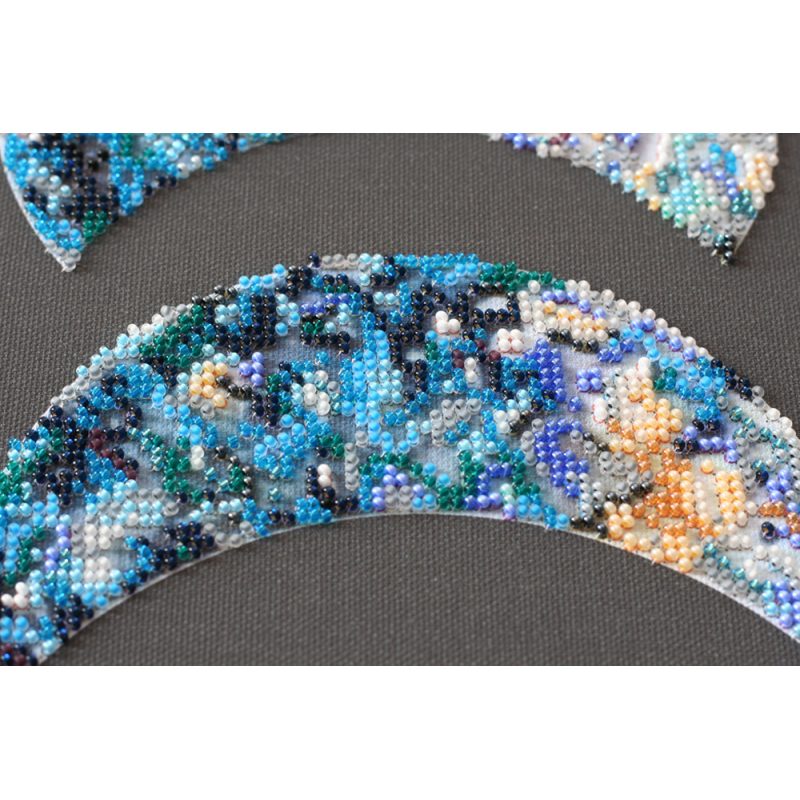 Bead Embroidery Kit on Art Canvas "Moon phases"