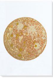 Bead Embroidery Kit on Art Canvas "Cadence-1 white"