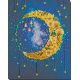 Bead Embroidery Kit on Art Canvas "The night shone"