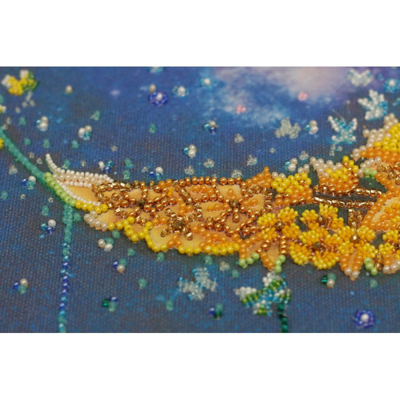 Bead Embroidery Kit on Art Canvas "The night shone"