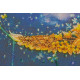 Bead Embroidery Kit on Art Canvas "The night shone"