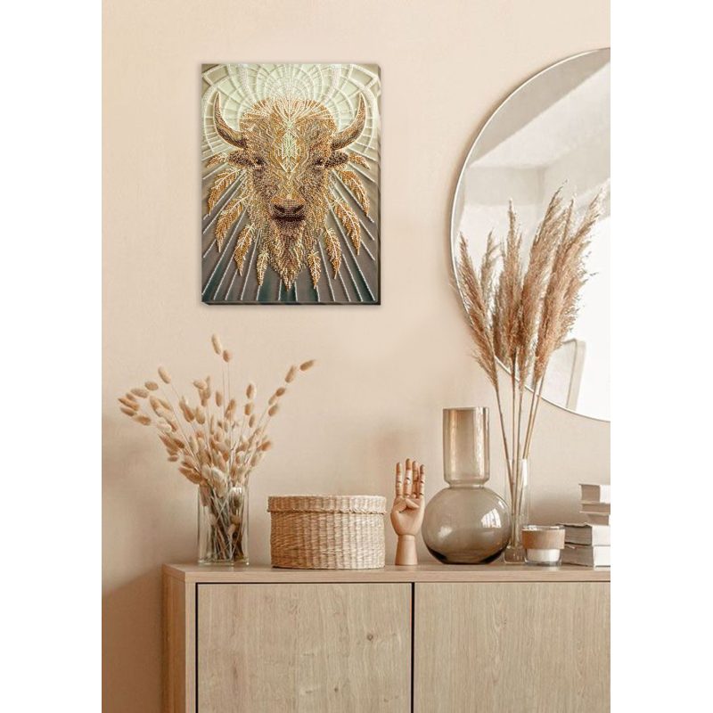 Bead Embroidery Kit on Art Canvas "Good gift"