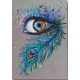 Bead Embroidery Kit on Art Canvas "Royal gaze"