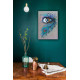 Bead Embroidery Kit on Art Canvas "Royal gaze"