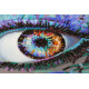 Bead Embroidery Kit on Art Canvas "Royal gaze"