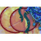 Bead Embroidery Kit on Art Canvas "Faberge beetle"