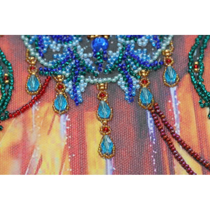 Bead Embroidery Kit on Art Canvas "Faberge beetle"