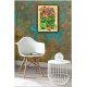 Bead Embroidery Kit on Art Canvas "Lotuses at sunset"