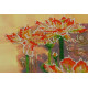 Bead Embroidery Kit on Art Canvas "Lotuses at sunset"