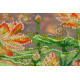 Bead Embroidery Kit on Art Canvas "Lotuses at sunset"