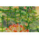 Bead Embroidery Kit on Art Canvas "Lotuses at sunset"