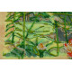 Bead Embroidery Kit on Art Canvas "Lotuses at sunset"