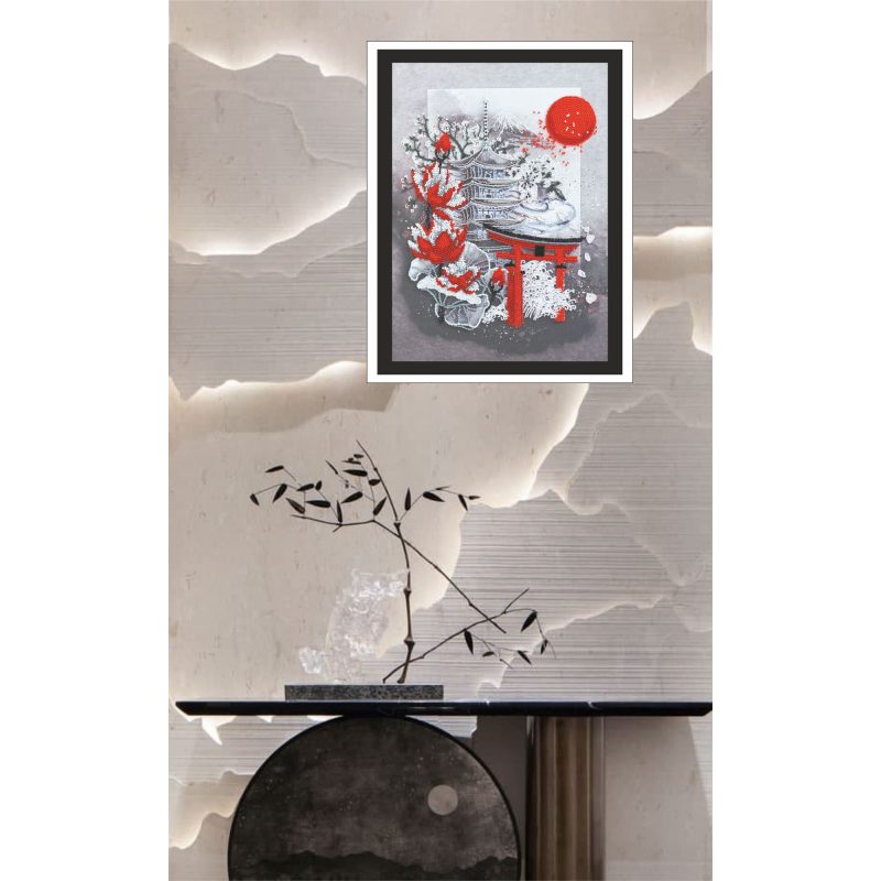 Bead Embroidery Kit on Art Canvas "Yugen"