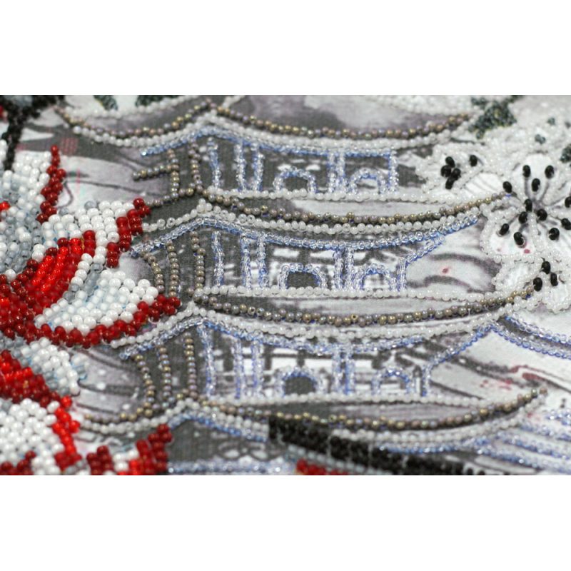 Bead Embroidery Kit on Art Canvas "Yugen"