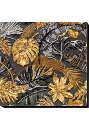 Bead Embroidery Kit on Art Canvas "Golden Tropics"