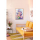 Bead Embroidery Kit on Art Canvas "Light pink"