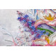 Bead Embroidery Kit on Art Canvas "Light pink"