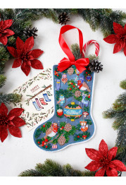 Bead Embroidery Kit on Art Canvas "In anticipation of a miracle"