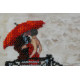 Microbead Embroidery Kit on Art Canvas "Reflection in the water"